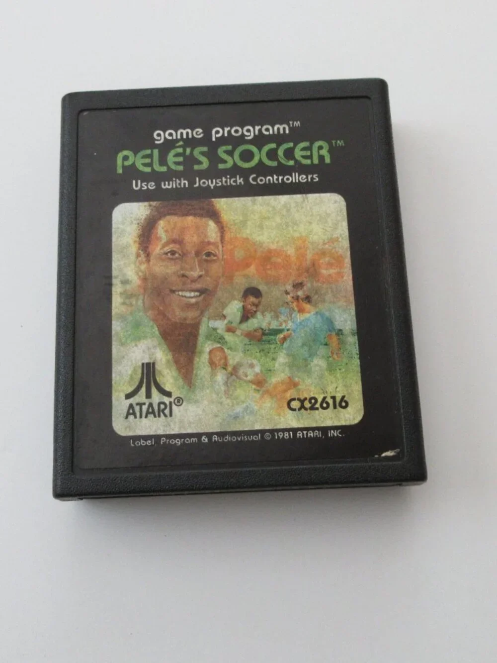 Four Atari Games, Pele Soccer Warlords SC Football Space Attack Working